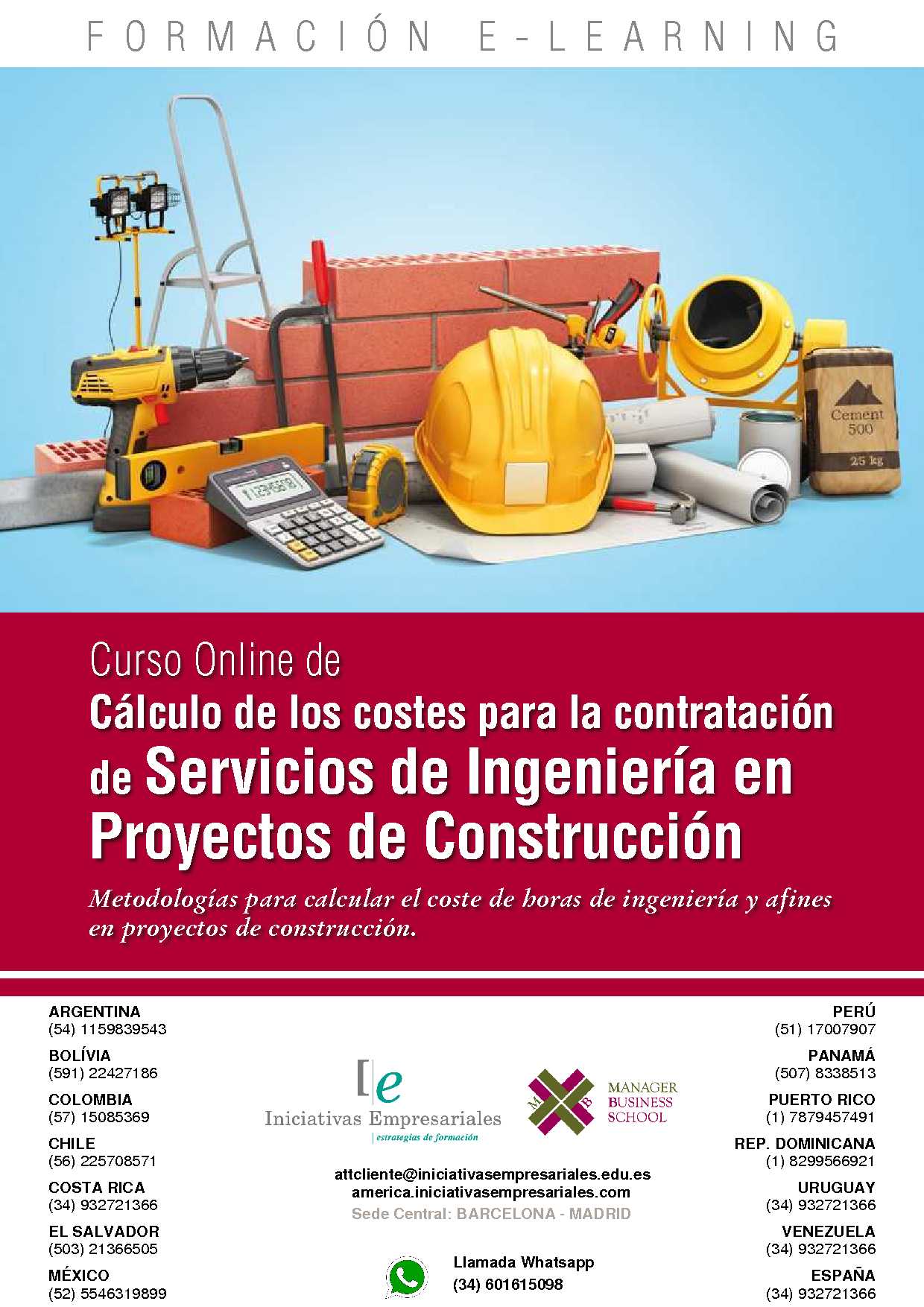 Cálculo de los costes para la contratación de Servicios de Ingeniería en Proyectos de Construcción