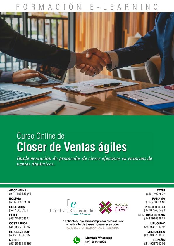 Closer de Ventas ágiles