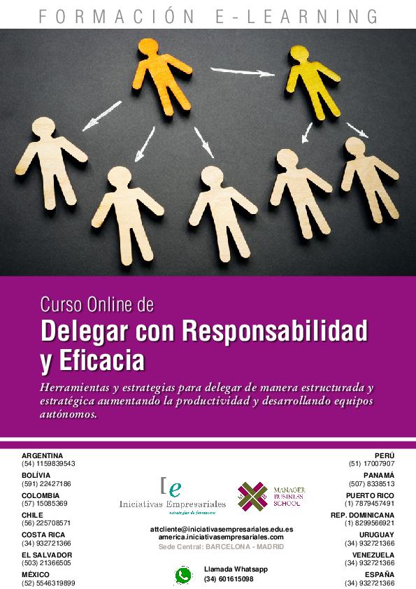 Delegar con Responsabilidad y Eficacia