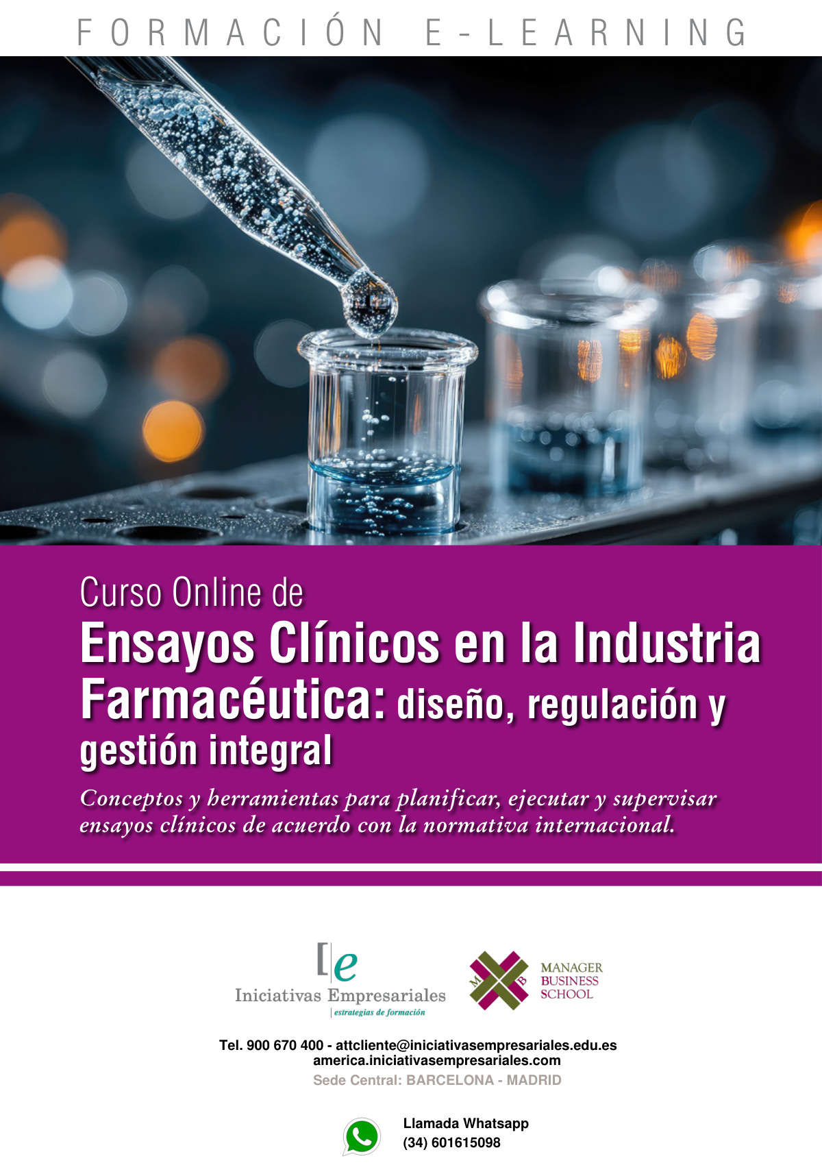 Ensayos Clínicos en la Industria Farmacéutica: diseño, regulación y gestión integral
