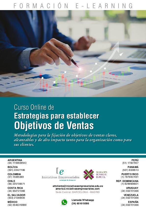 Estrategias para establecer Objetivos de Ventas