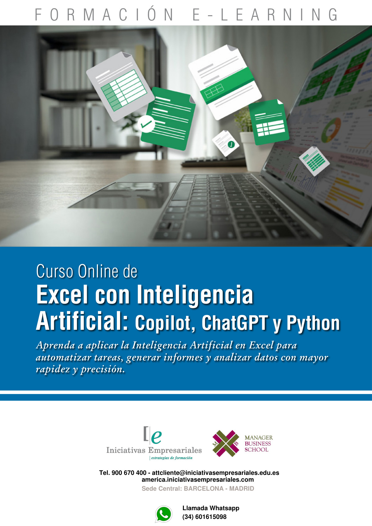 Excel con Inteligencia Artificial: Copilot, ChatGPT y Python