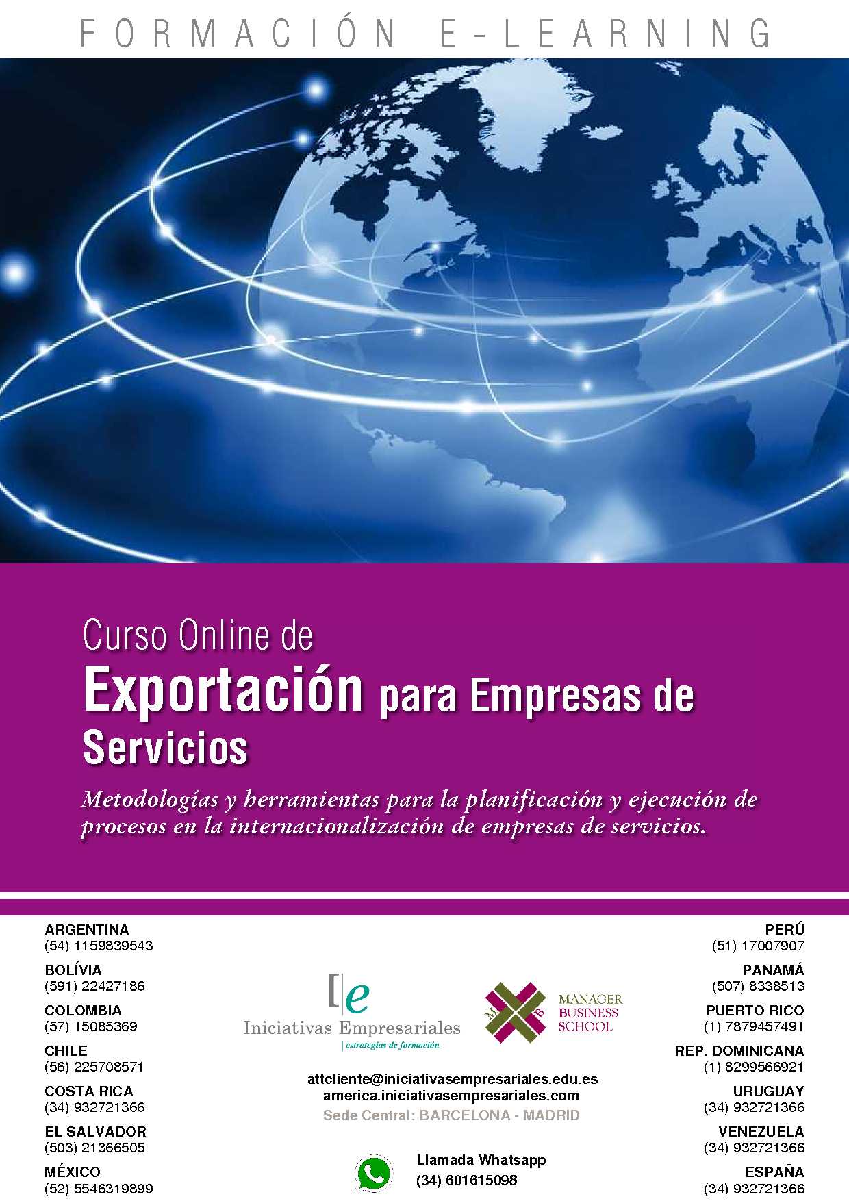 Exportación para Empresas de Servicios