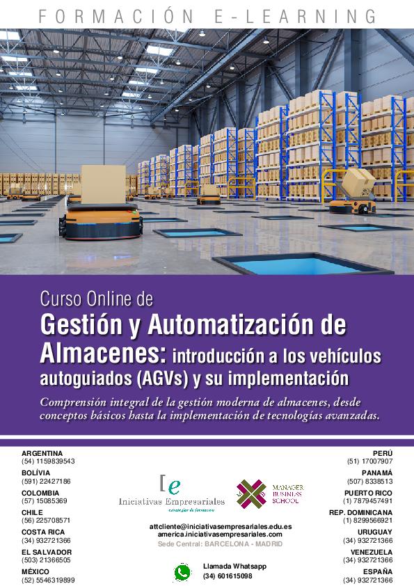 Gestión y Automatización de Almacenes: introducción a los vehículos autoguiados (AGVs) y su implementación