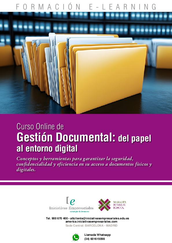 Gestión Documental: del papel al entorno digital