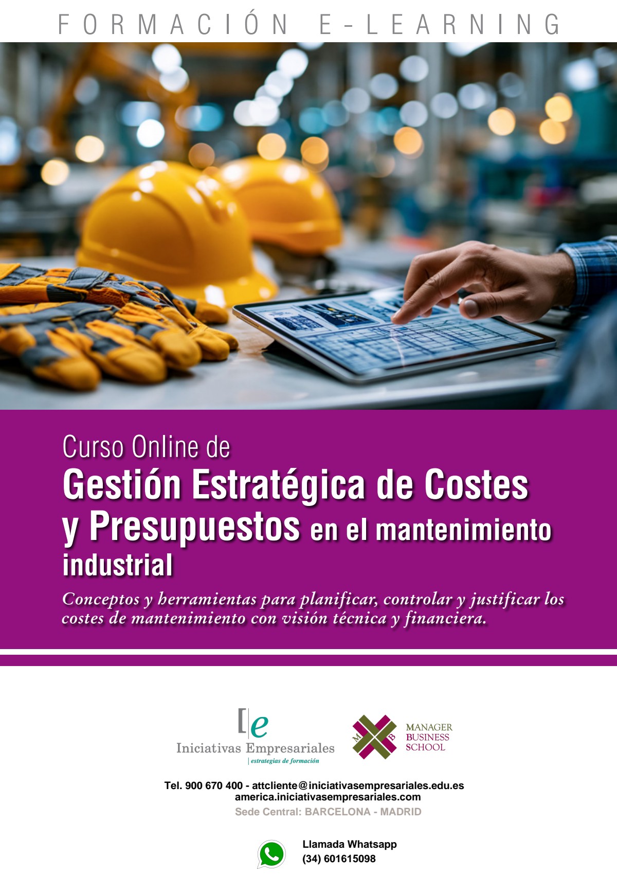 Gestión Estratégica de Costes y Presupuestos en el mantenimiento industrial