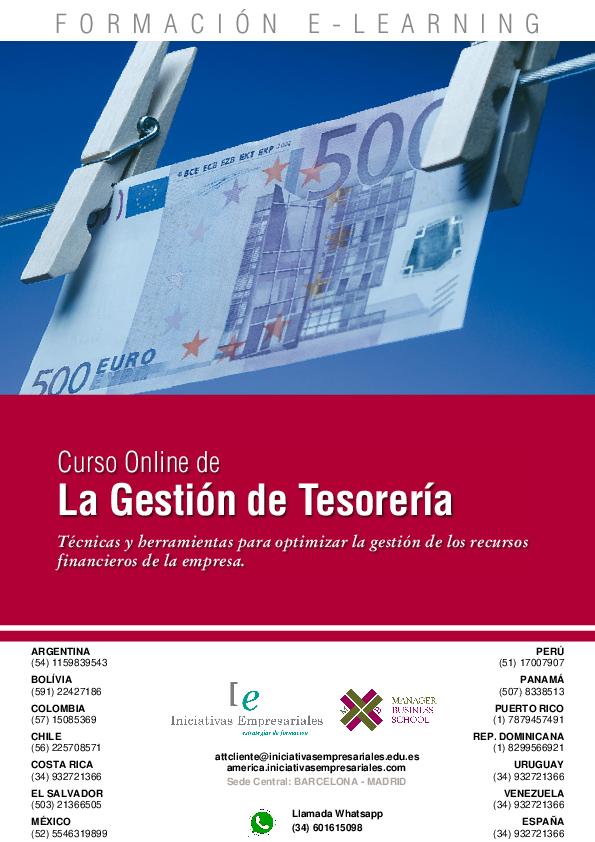 La Gestión de Tesorería