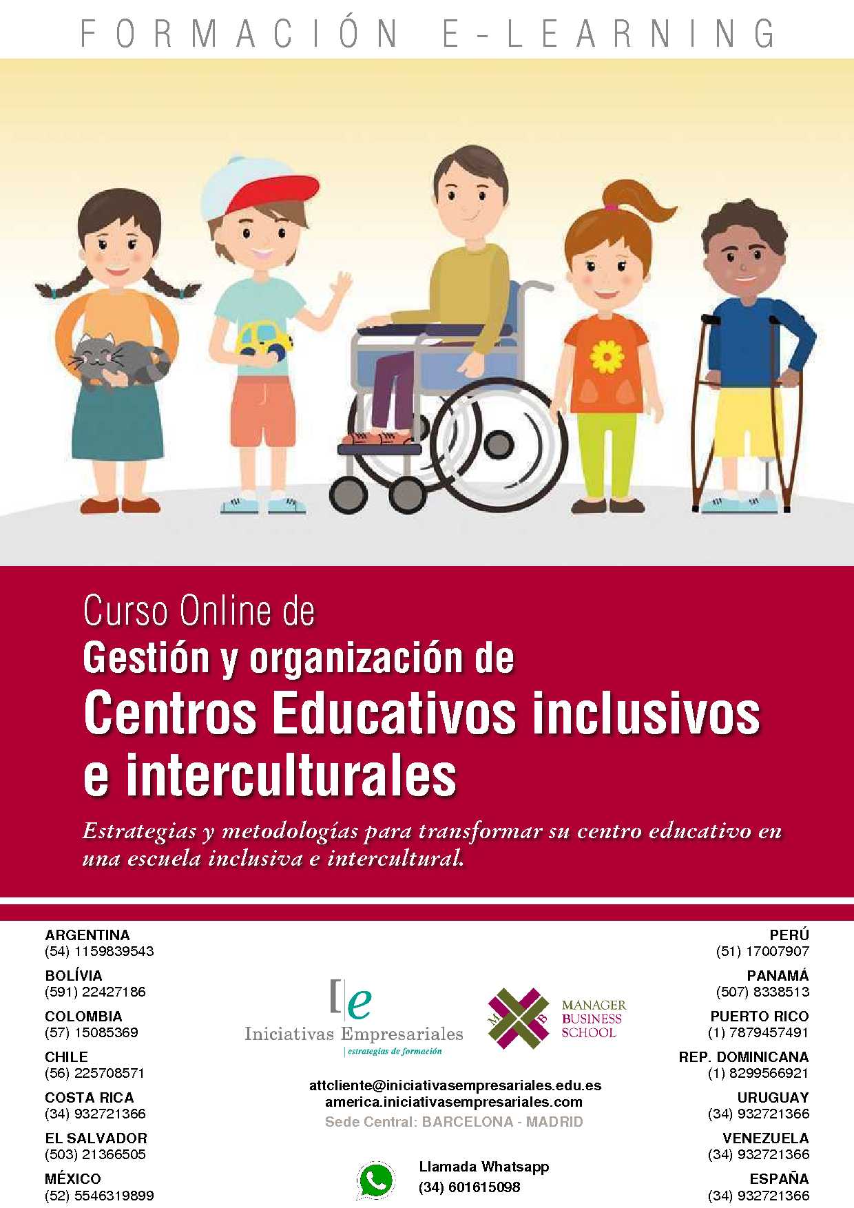 Gestión y organización de Centros Educativos inclusivos e interculturales