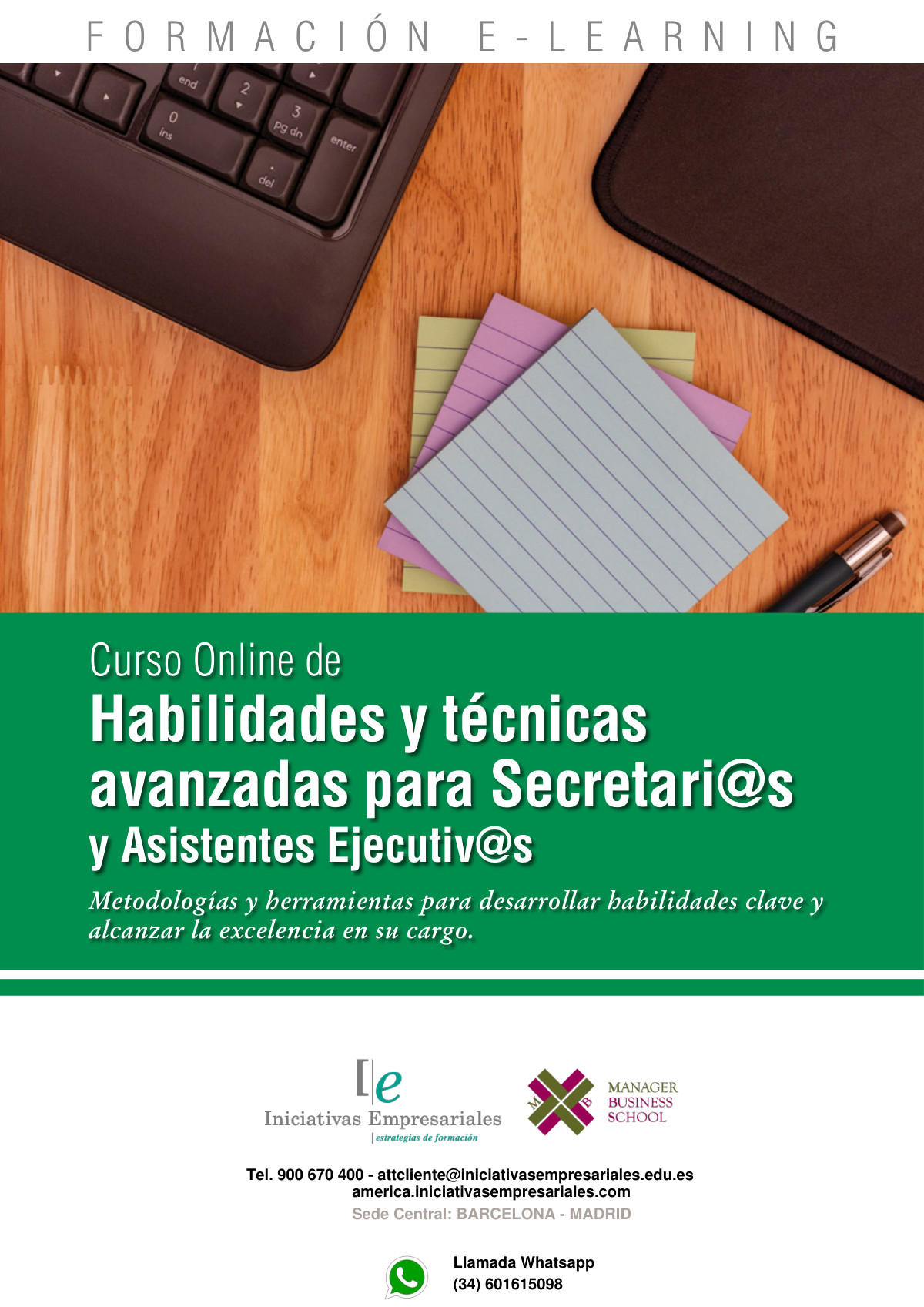 Habilidades y técnicas avanzadas para Secretari@s y Asistentes Ejecutiv@s
