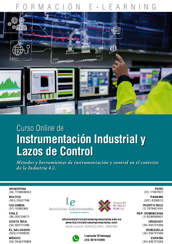 Instrumentación Industrial y Lazos de Control