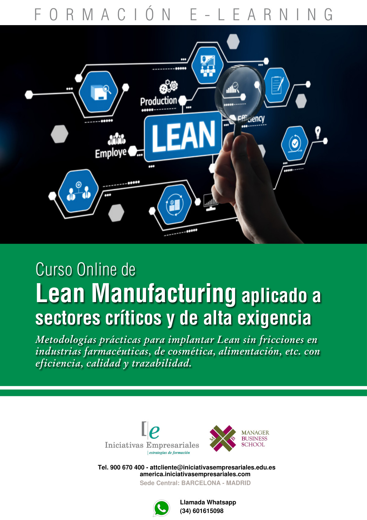 Lean Manufacturing aplicado a sectores críticos y de alta exigencia