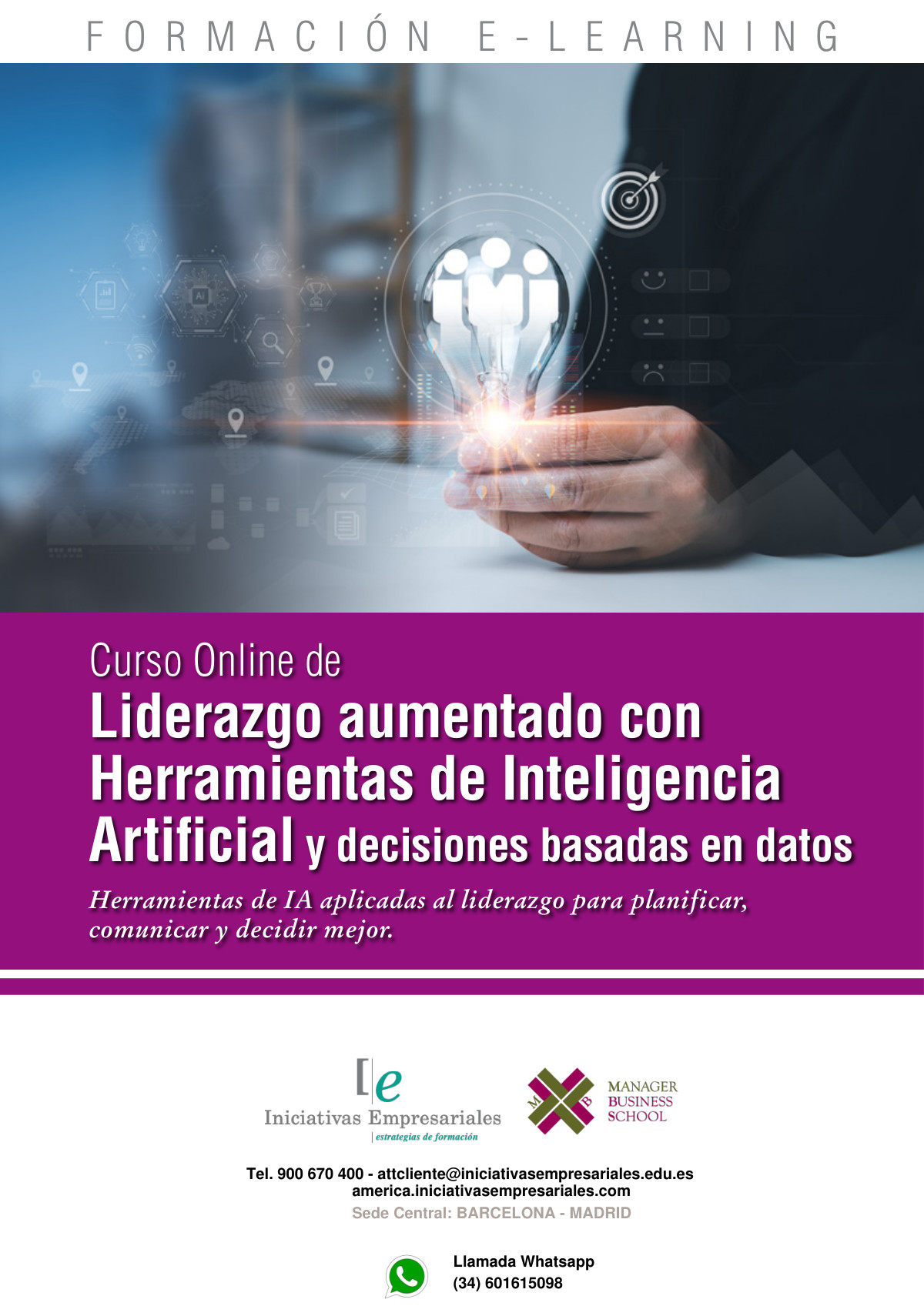 Liderazgo aumentado con Herramientas de Inteligencia Artificial y decisiones basadas en datos