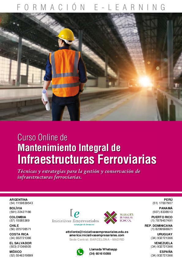 Mantenimiento Integral de Infraestructuras Ferroviarias