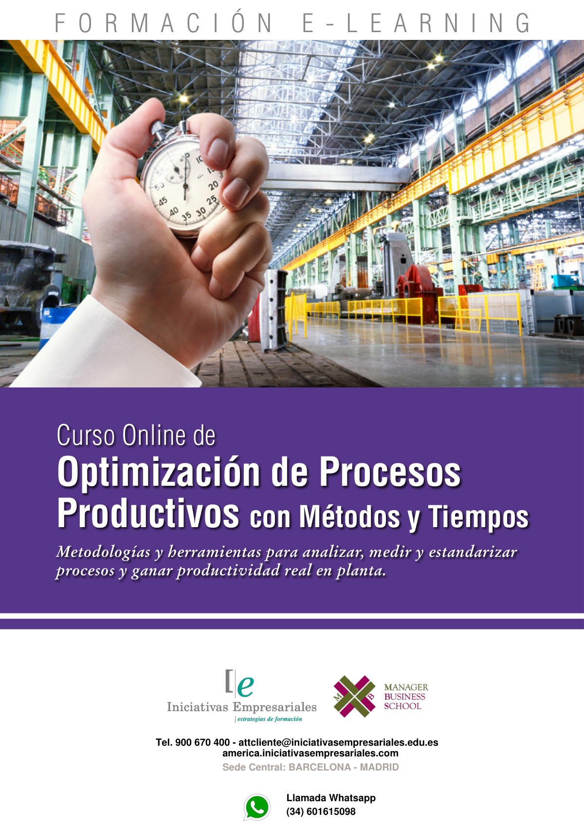 Optimización de Procesos Productivos con Métodos y Tiempos