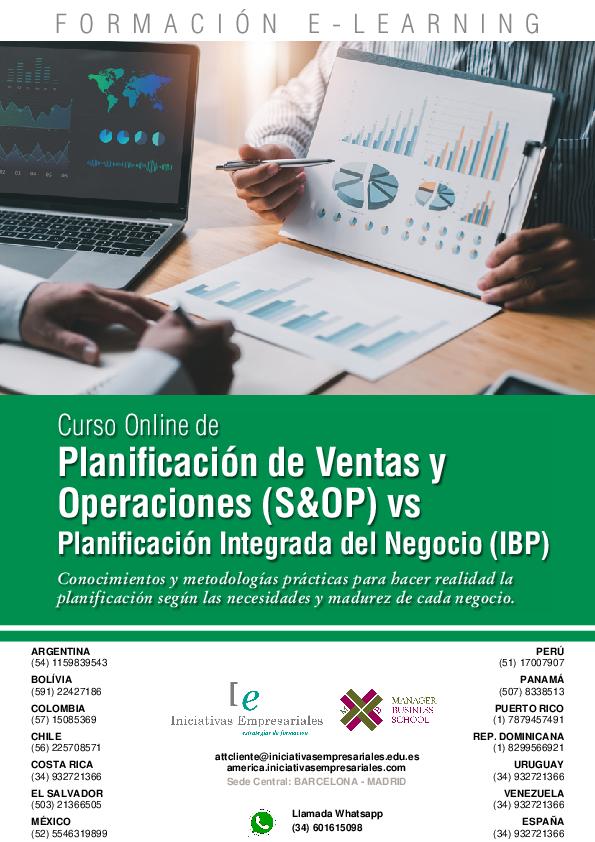 Planificación de Ventas y Operaciones (S&OP) vs Planificación Integrada del Negocio (IBP)