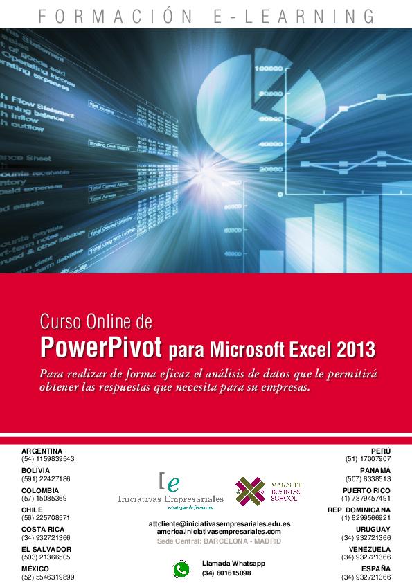 PowerPivot para Microsoft Excel 2013
