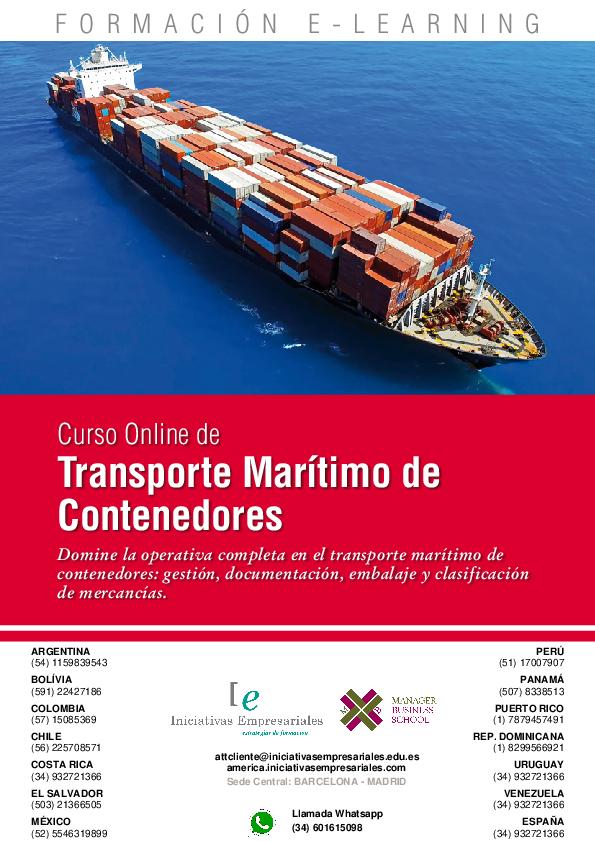 Transporte Marítimo de Contenedores