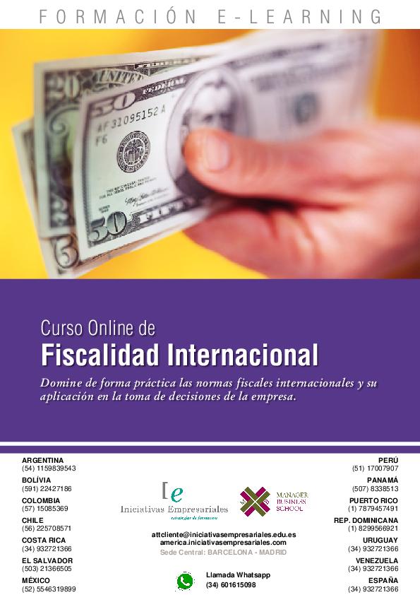 Fiscalidad Internacional
