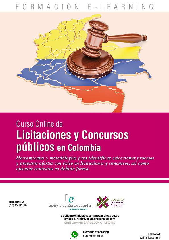 Licitaciones y Concursos Públicos en Colombia