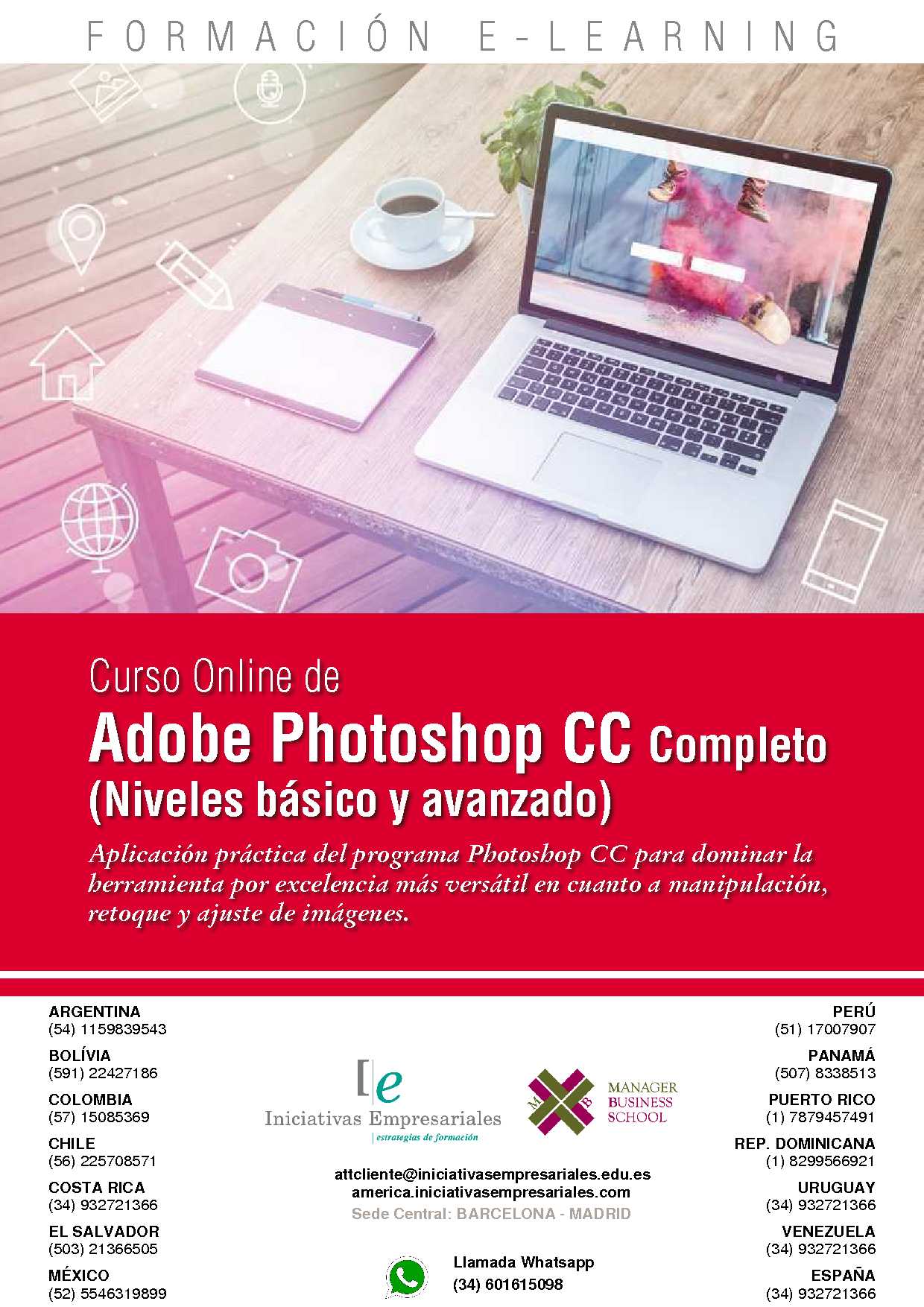 Adobe Photoshop CC Completo (Niveles básico y avanzado)