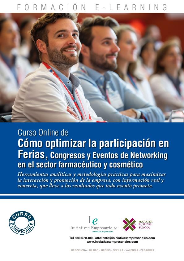 Cómo optimizar la participación en Ferias, Congresos y Eventos de Networking en el sector farmacéutico y cosmético