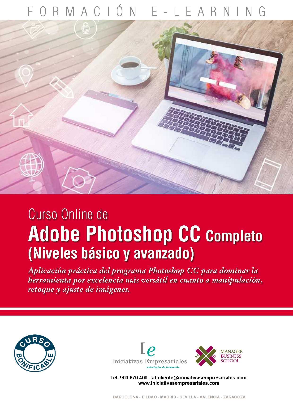 Adobe Photoshop CC Completo (Niveles básico y avanzado)